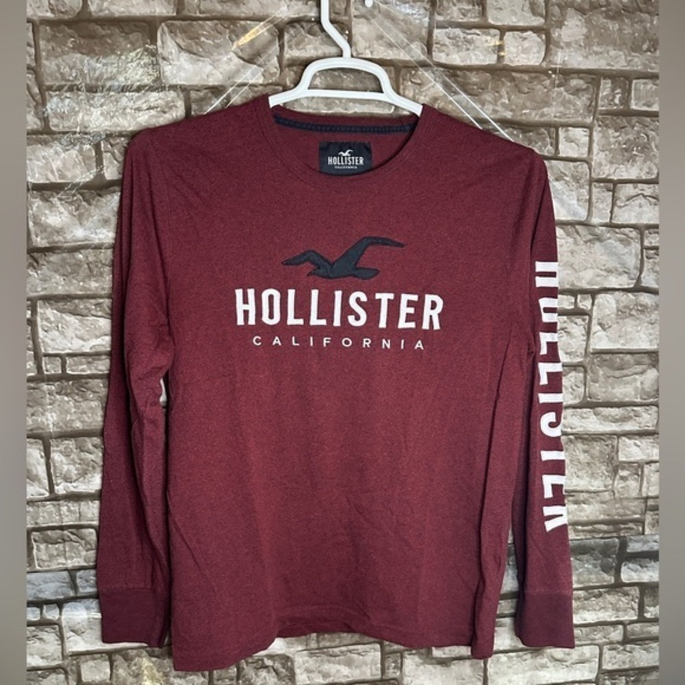 Y2K Hollister Embroidered Logo Unisex Long Sleeve Size Medium